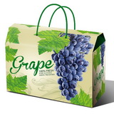 Custom Grapes Design Fruit Gift Box with rope