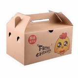 Customized disposable kraft paper fried chicken box