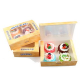 Customized disposable Food Grade CupCake Box with window
