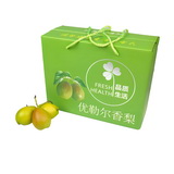 Custom Pear Fruit Gift Box with rope handle