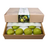 Customize Pear Fruit Box with paper tapes for Fresh Pear