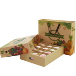 Customize Luxury Apple fruit Gift Box with paper gift bag