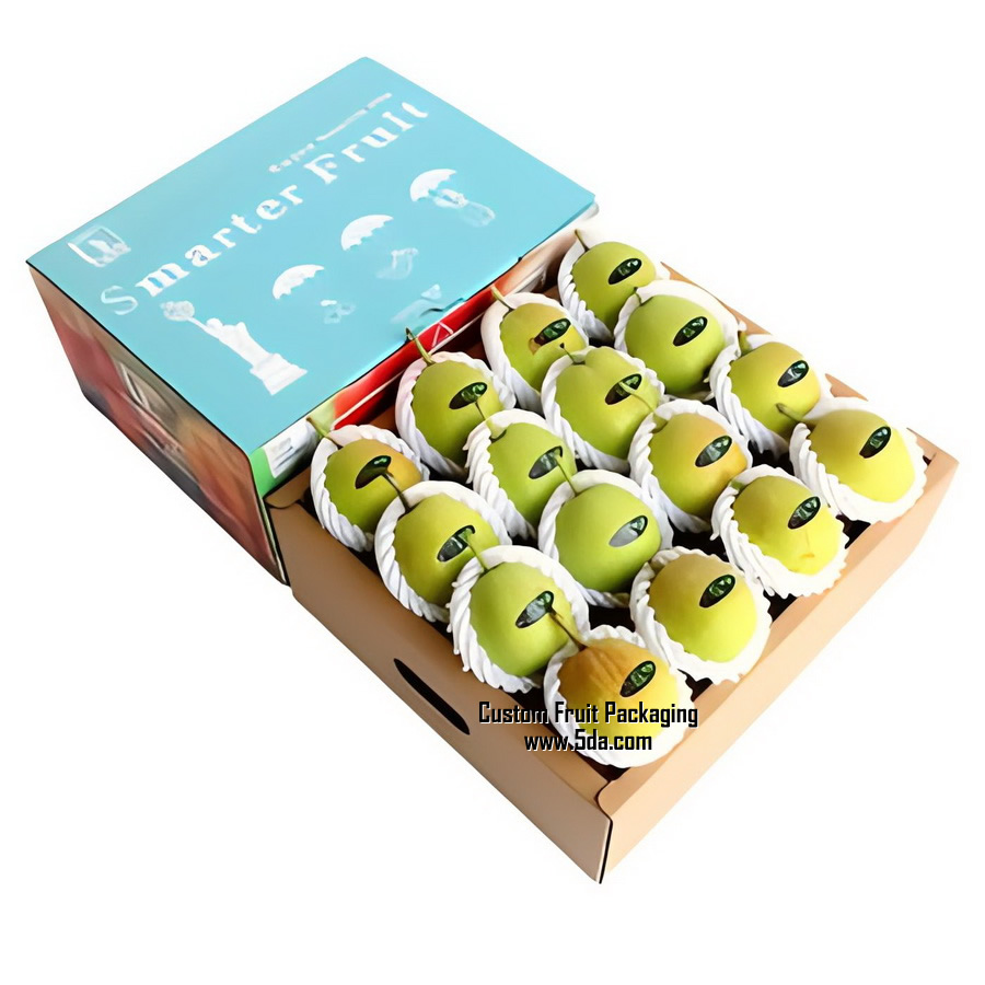 Custom Printed Fresh Pear Fruit Box