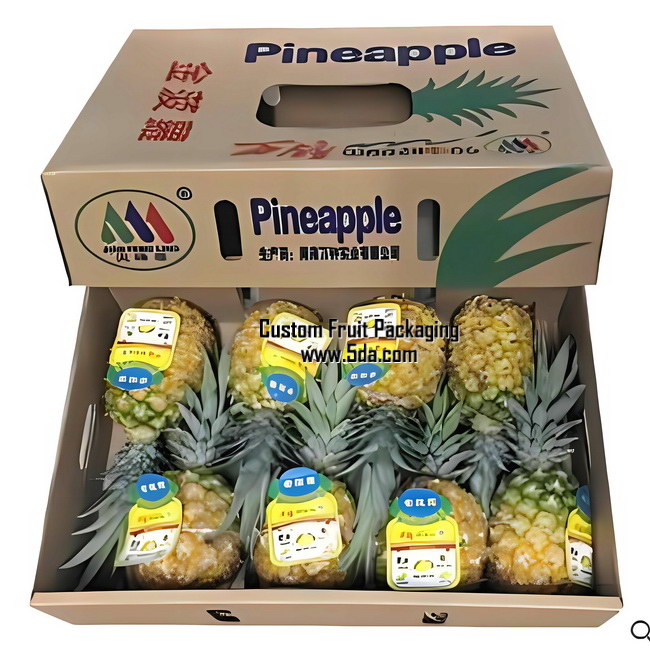 Customize Fruit Gift Box with creative Pineapple design for Pineapple