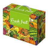 Custom Fresh Fruit Box with plastic handle