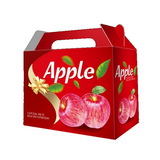 Custom Fruit Gift Box with Die Cut Handle for Packaging Apple