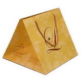 Custom Luxury Wide Gusset Paper Bag with logo for Cake Box