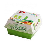 OEM Customized KFC Burger Kraft Paper Hamburger Box