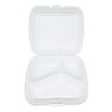 Custom Fast Food Container Biodegradable 3 compartment Clamshells Lunch Box