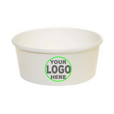 Custom Printed Disposable White Kraft Paper Bowl Food Packaging