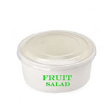 Custom Disposable printed Paper Salad Bowl with your branding for Serving Fresh Vegetables and Salad