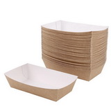 Customized Kraft Paper Boat Disposable Chicken Nuggets French Fries Chips Hot Dog Paper Food Box