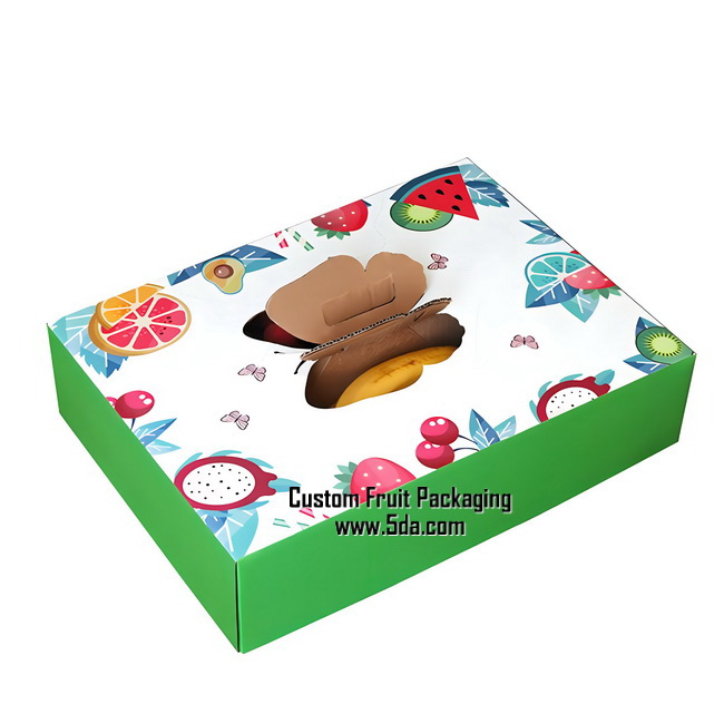 Customize Printful Fruit Gift Box with die cut handle